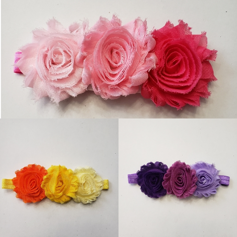 Set of 3 Baby Girl Headbands